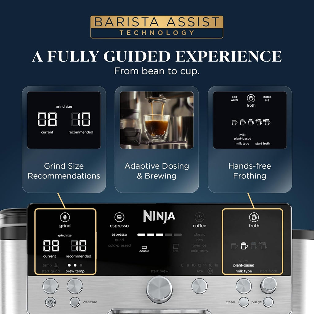 Ninja Luxe Café Premier 3-in-1 Espresso Machine, Drip Coffee, & Cold Brew